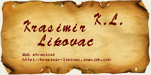 Krasimir Lipovac vizit kartica